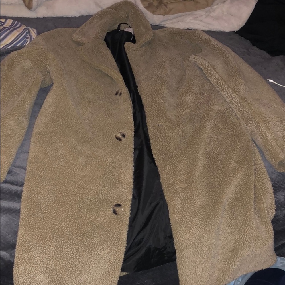 Urban Outfitters tan Sherpa jacket